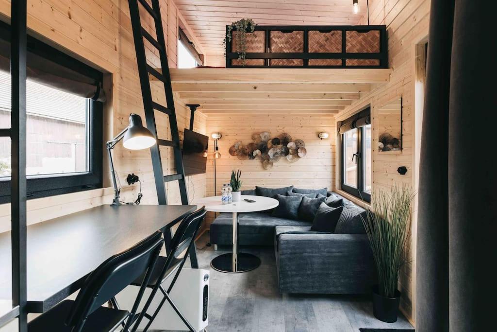 Idyllisches Tiny House III Mit Sauna Löbau Exterior foto